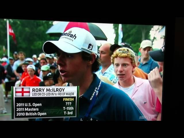eyebrow kid during rory mcilroy interview - full video HD