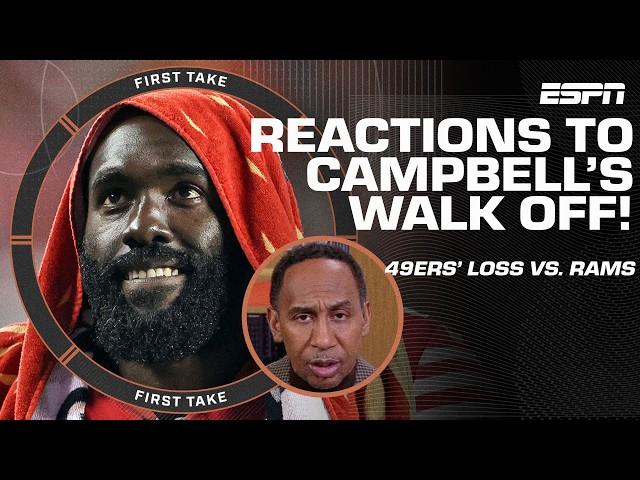 Stephen A. says De'Vondre Campbell should be ASHAMED after walking off in 49ers' loss  | First Take