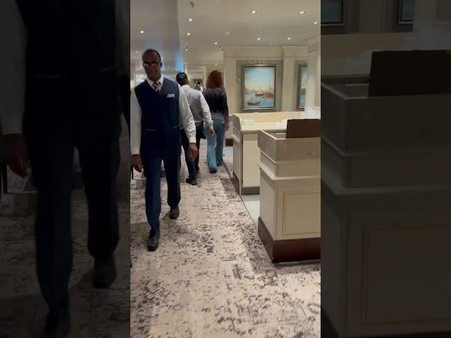 Walking to our dining room table on elegant night on the Carnival Venezia #carnivalvenezia #carnival