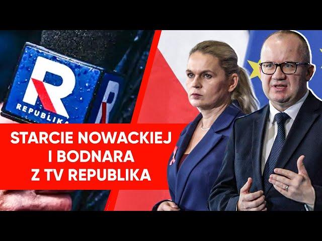 Zacytował im Tuska. Starcie Bodnara i Nowackiej z dziennikarzem TV Republika