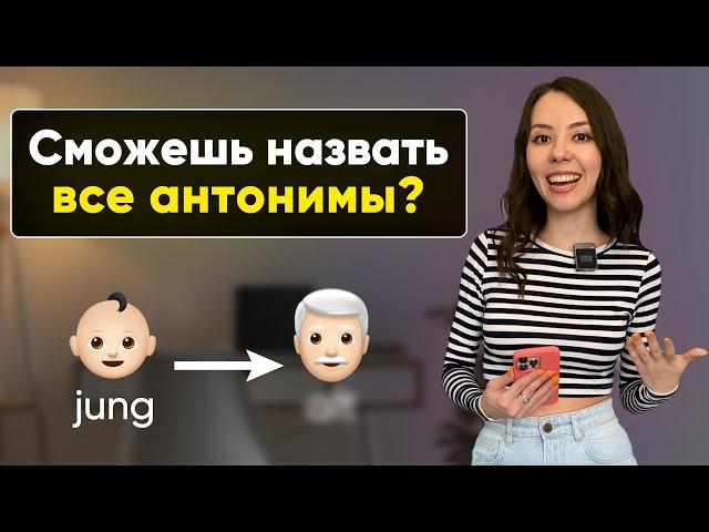 Знаешь эти немецкие антонимы? Немецкий словарный запас. Уровень А1-А2