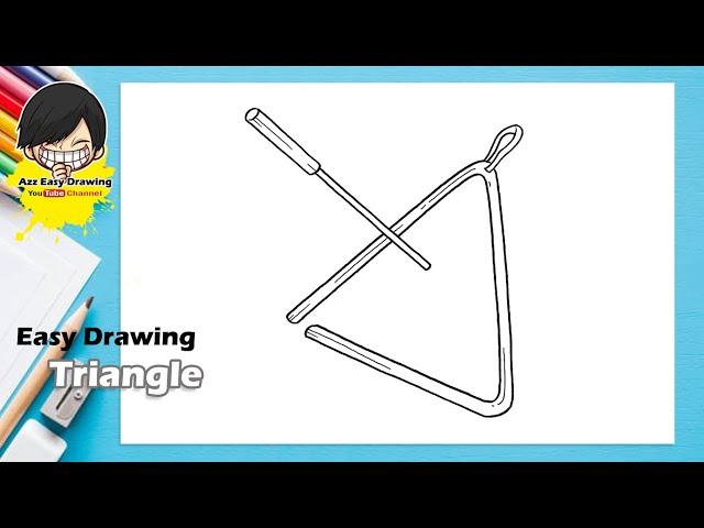 Easy Drawing Triangle Musical Instrument