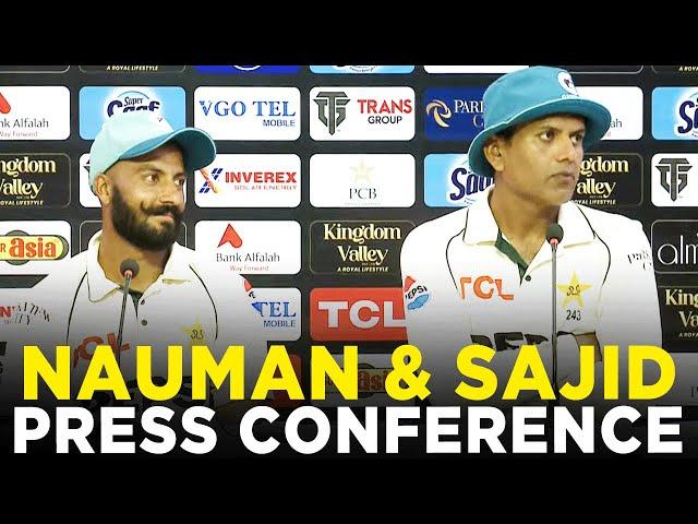 Nauman Ali & Sajid Khan Press Conference | Pakistan vs England | 3rd Test Day 3, 2024 | PCB | M3G1K