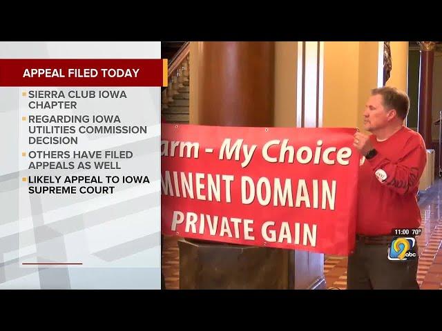 Sierra Club Iowa Chapter files appeal to overturn approval of Summit pipeline