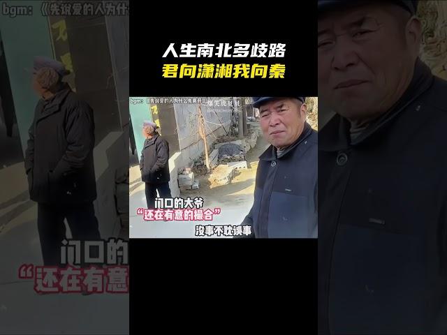 “人生南北多歧路，君向潇湘我向秦”#名场面 #离谱操作 #杂谈