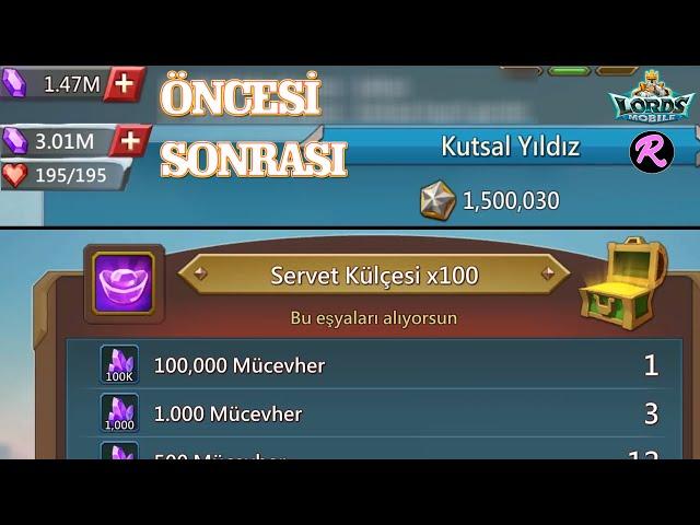 1.5m Kutsal Yıldız ile Elit Labirent'te Servet Ejderi Vuruyoruz!! - Lords Mobile