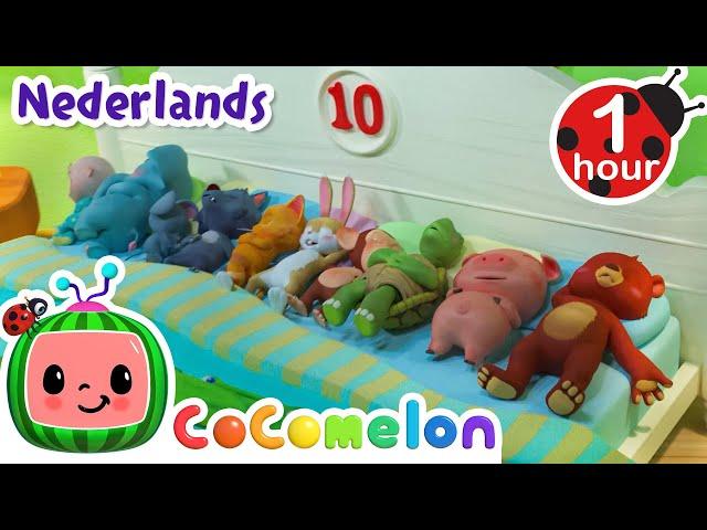 Tien in het Bed | CoComelon Nederlands - Kinderliedjes