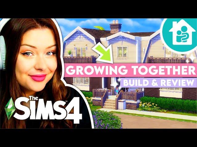 Building a Sims 4 Growing Together Family House // Sims 4 Growing Together Build & Review