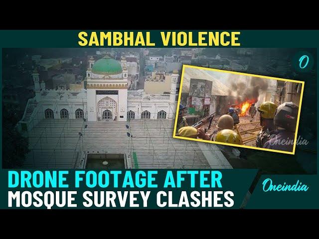 Sambhal Violence: Shocking New Drone Footage Reveals Controversial Shahi Jama Masjid | Watch