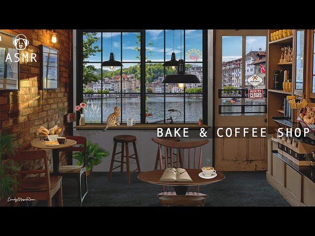 Bakery & Coffee Shop Ambience  Swiss Cafe Sounds, Cafe Jazz Music - Relaxation, Study Music ASMR
