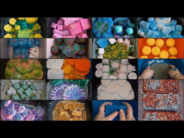 ASMR - @cindy.asmr12 | soft colorful gym chalk reforms crumbles | satisfying sleep aid