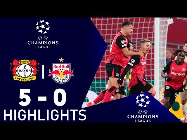 Bayer Leverkusen - RB Salzburg 5-0 Highlights | UEFA Champions League - 2024/2025