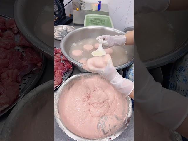 Making big meat balls quickly and easily #shorts #smartworking