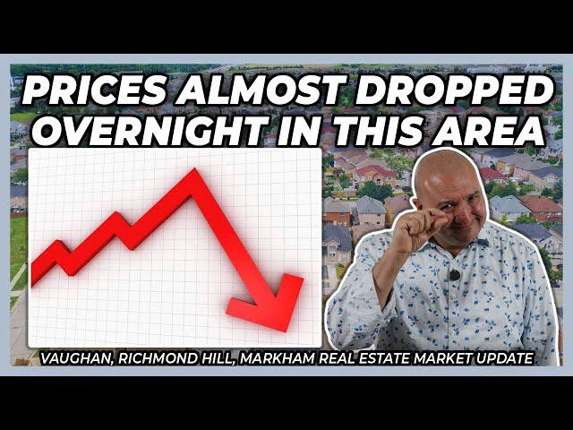 Prices Almost Dropped Overnight In This Area (York Region Real Estate Market Update)