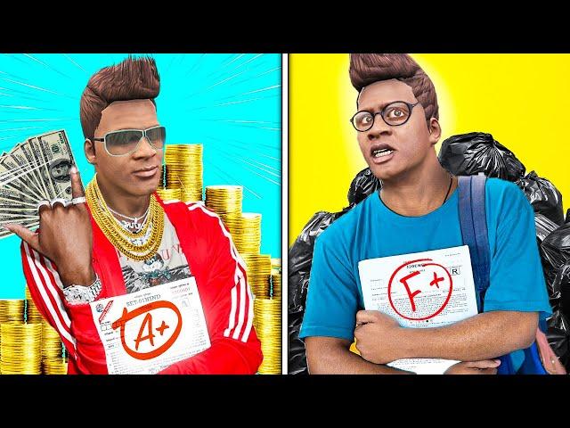 Rich Vs Poor Student In GTA 5 (Full Movie) | Aryan 2 Toonz