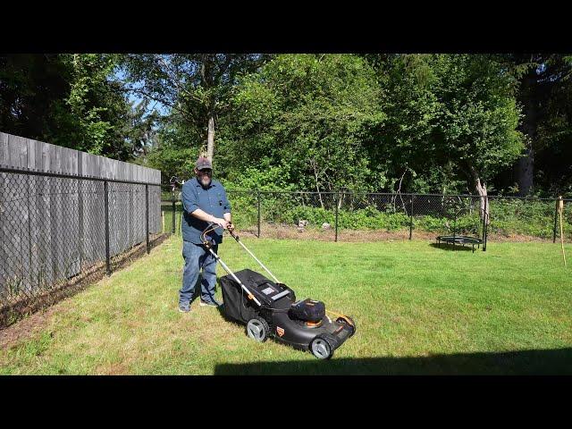 Worx Nitro 40V 21" Push Lawn Mower w/Aerodeck & IntelliCut