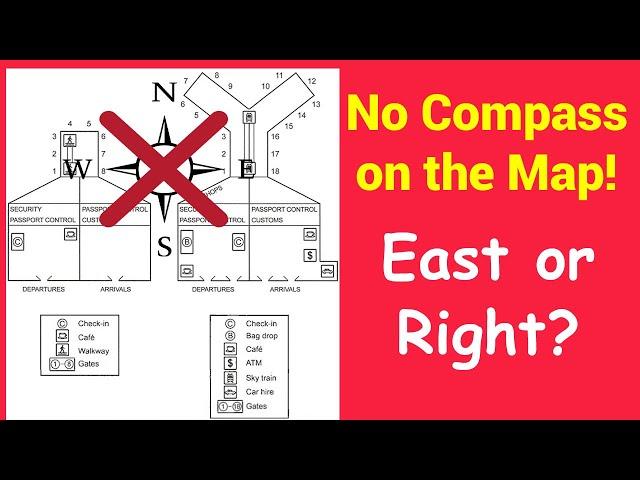 How to Describe a Map When There Is *No Compass*//ielts writing task 1 map