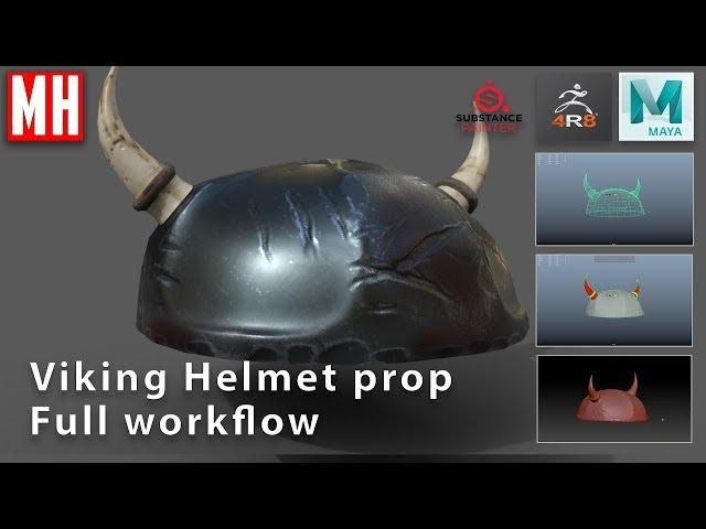 Modeling a 3D VIKING HELMET : Full Workflow Tutorial from start to finish