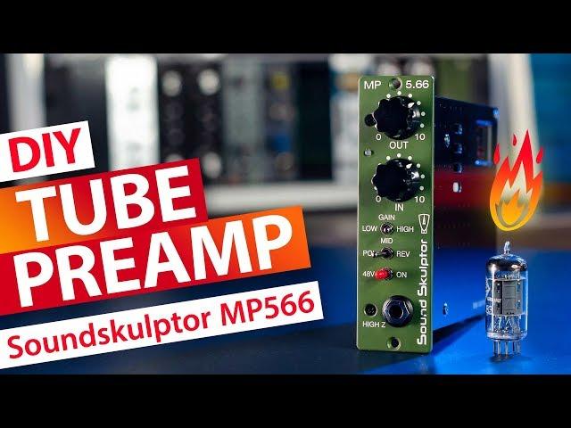 DIY Tube Mic Preamp API 500 Format  - Soundskulptor MP566