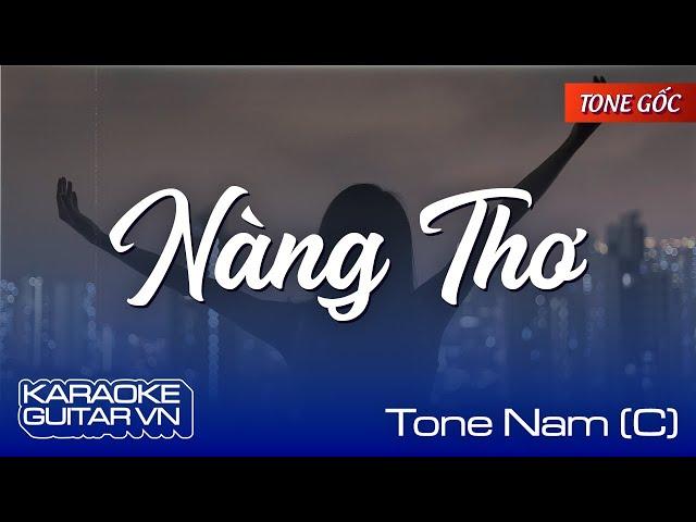 Nàng Thơ - Karaoke Guitar - Tone Nam [C] (Sáng tác: Hoàng Dũng)