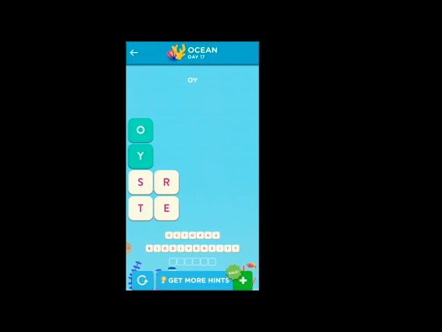 WordBrain 2 Ocean Event Day 17 October 16 2021 Answers