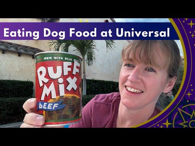 Universal Orlando Now Serving Dog Food to Guests? - DreamWorks Imagination Cafe Dog Man Menu Review