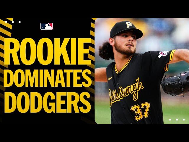 Pirates rookie Jared Jones shuts down the dynamic Dodgers! (All the strikeouts and BIG MOMENTS!)