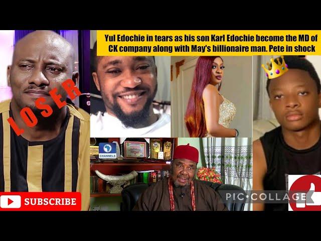 Yul Edochie in tears as son Karl Edochie become the MD of CK company along with May's wealthy man.