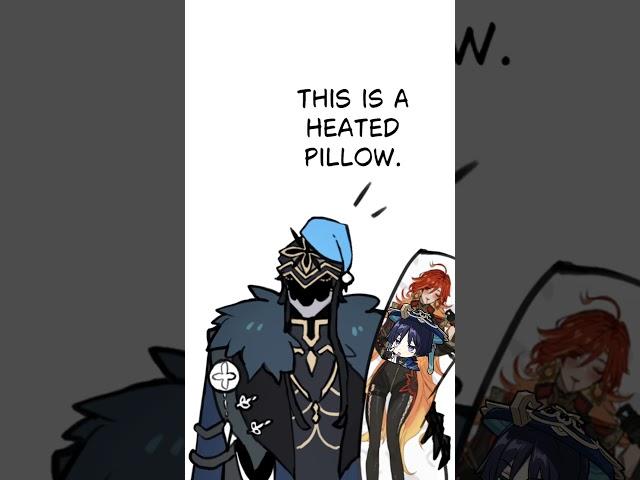 Capitano and his Mavuika pillow (Genshin Impact Comic Dub)