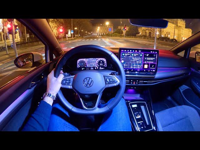 New VOLKSWAGEN GOLF 8 FACELIFT 2024 - NIGHT POV test drive (PURE DRIVING) eTSI DSG, 150 HP