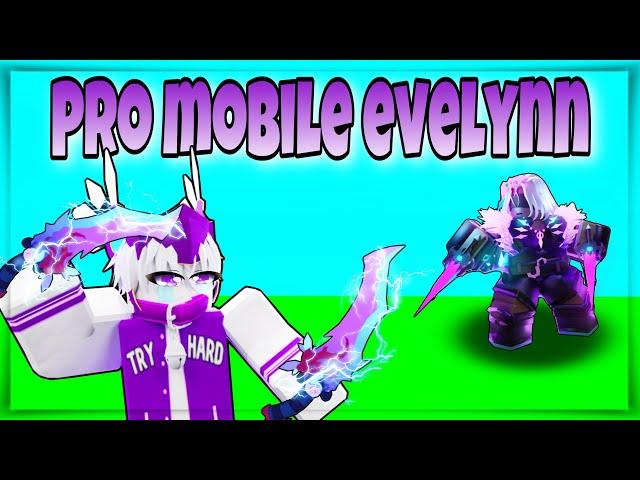 PRO EVELYNN KIT Gameplay On Mobile.. | ROBLOX BEDWARS