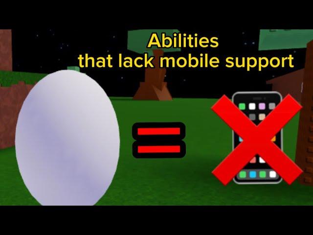 Abilities you cant use on mobile | Ability Wars