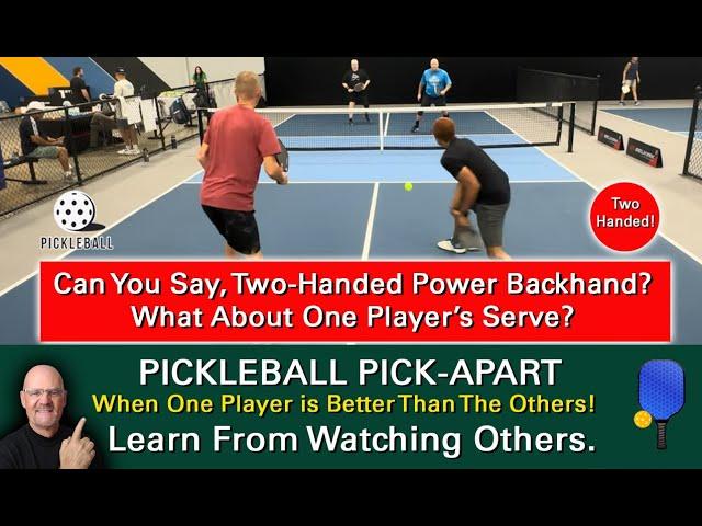 Pickleball Perfection !  Mastery The Two-Handed Power Backhand! Learn By Watching Others!