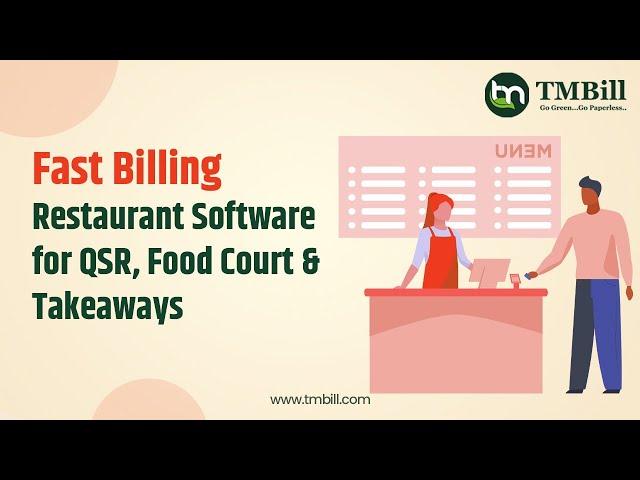 Fast Restaurant Billing Software | Best Restaurant Billing Software for QSR, Food Court, & TakeAway