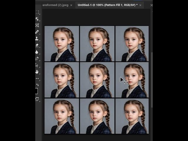 How to make multiple passport size photos easily using Photoshop 2025