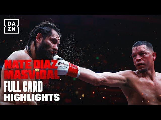 FULL CARD HIGHLIGHTS |  NATE DIAZ VS JORGE MASVIDAL