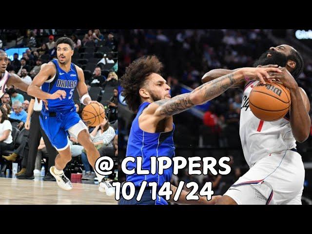 Dallas Mavericks Team Highlights vs the Clippers (2024 Preseason)