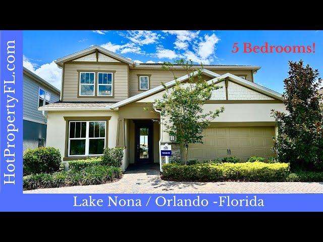 Take A Tour Of The Pulte Yorkshire Model In Isles Of Lake Nona, Orlando Florida With 5 Bedrooms.