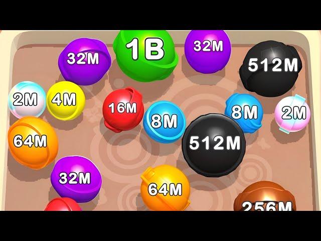 Merge Pool 2048 : Merge Ball 2048 - Level Up balls & ASMR GAMEPLAY ( Ball Merge Infinity PART - 4 )