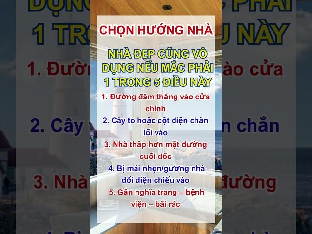 Chọn hướng nhà mắc 1 trong 5 lỗi này cũng vô dụng cho dù nhà đẹp đến mấy |Phong Thủy Nhà Phố