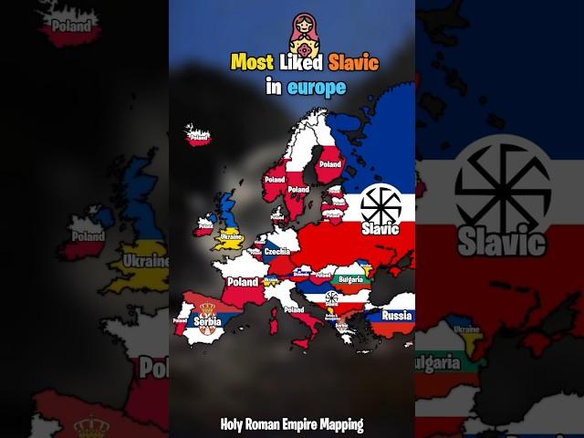 Most liked Slavic country in europe |#mapping #geography #europe #history #map #countries #shorts