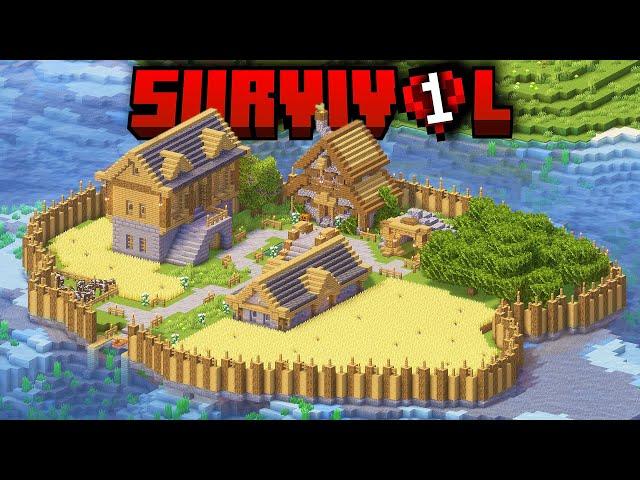 Minecraft Survival'da HER ZAMAN İSTEDİĞİM Başlangıcı Yaptım!! - Bölüm 1