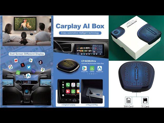 #carplayaibox #iHeylinkit , CP-608 ultra with HDMI output , split screen and dual screen function