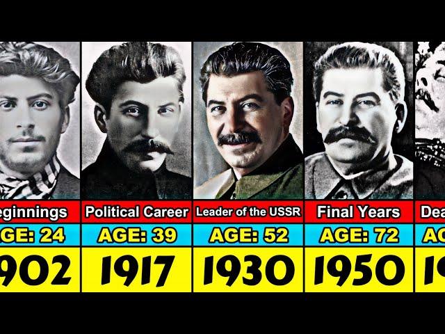 Stalin Transformation From 1 to 74 Year Old