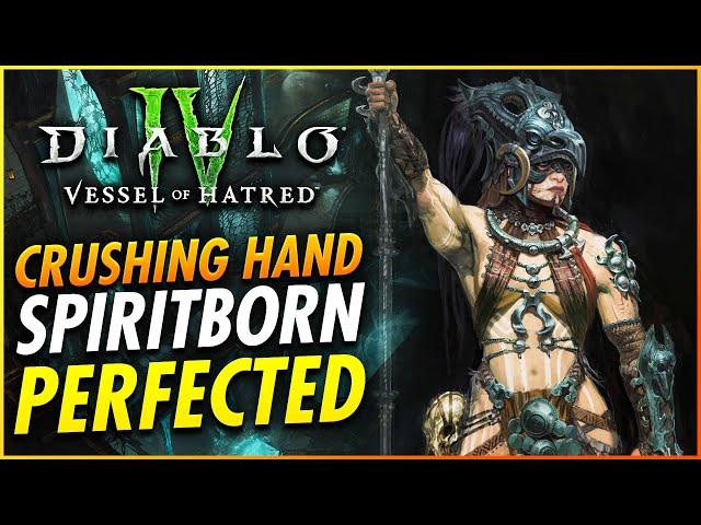 NEW Best Spiritborn Build Perfected End Game Guide - Diablo 4 Vessel of Hatred