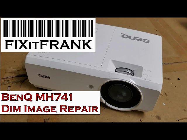BenQ MH741 DLP Video Projector Dim Image Diagnosis/Repair - How to Clean