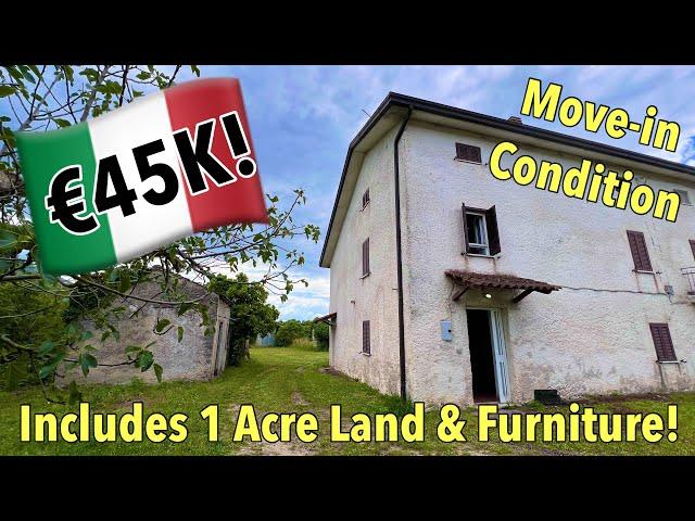  You Won't Believe This Italian Farmhouse WITH LAND Costs Only €45,000! 