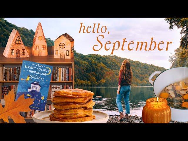 Hello, September  Fall Books, Pumpkin Pancakes, and an Autumn Simmer Pot  A Cozy Fall Vlog