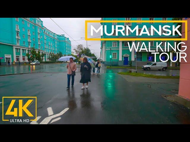 Murmansk - A City in the Arctic - 4K City Walking Tour