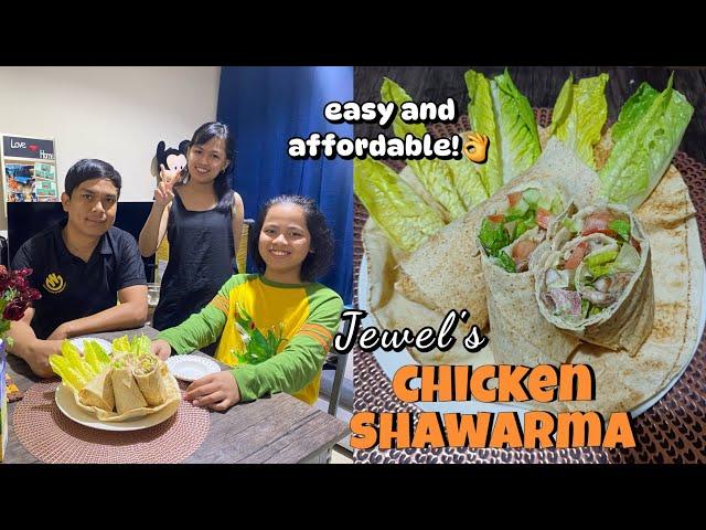 Easy Homemade Chicken Shawarma by Jewel || Perfect for Merienda!